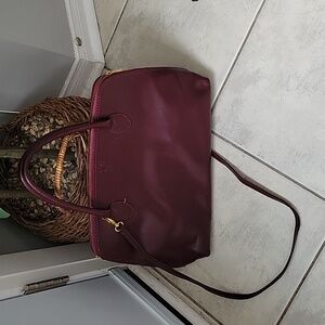 Borse in Pelle Vera Pelle Pebbled Leather Hand Bag w Optional Crossbody Strap